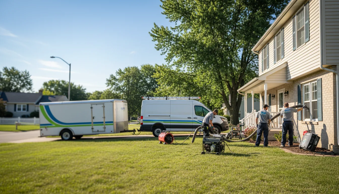 Flooded Basement Restoration And Cleanup With Repair in Gillespie, IL near me